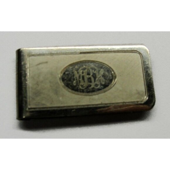 "MBH" Engraved Money Clip Stainless Steel Credit Card Cash ID Holder Silver - Picture 10 of 12